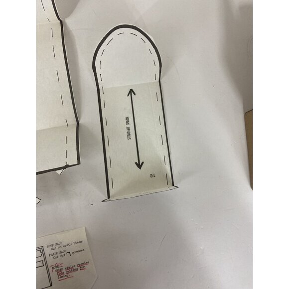 Vtg 1970s Sewing Pattern Flair Bag Tote Cut Complete Instructions Designer Sabol - Picture 5 of 8